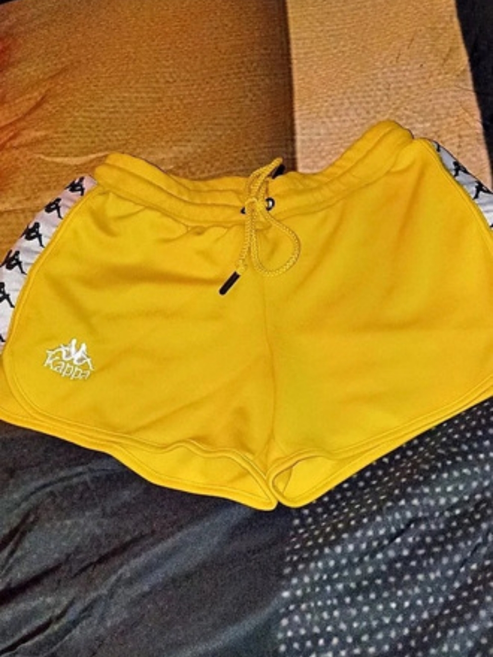Kappa Athletic Shorts in Yellow